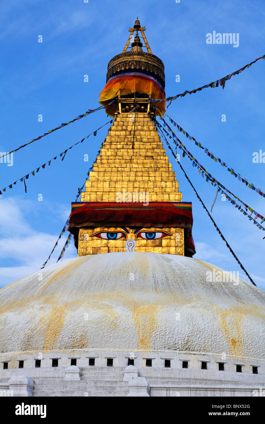 Nepal - Kathmandu - Bodhnath stupa Stockfoto