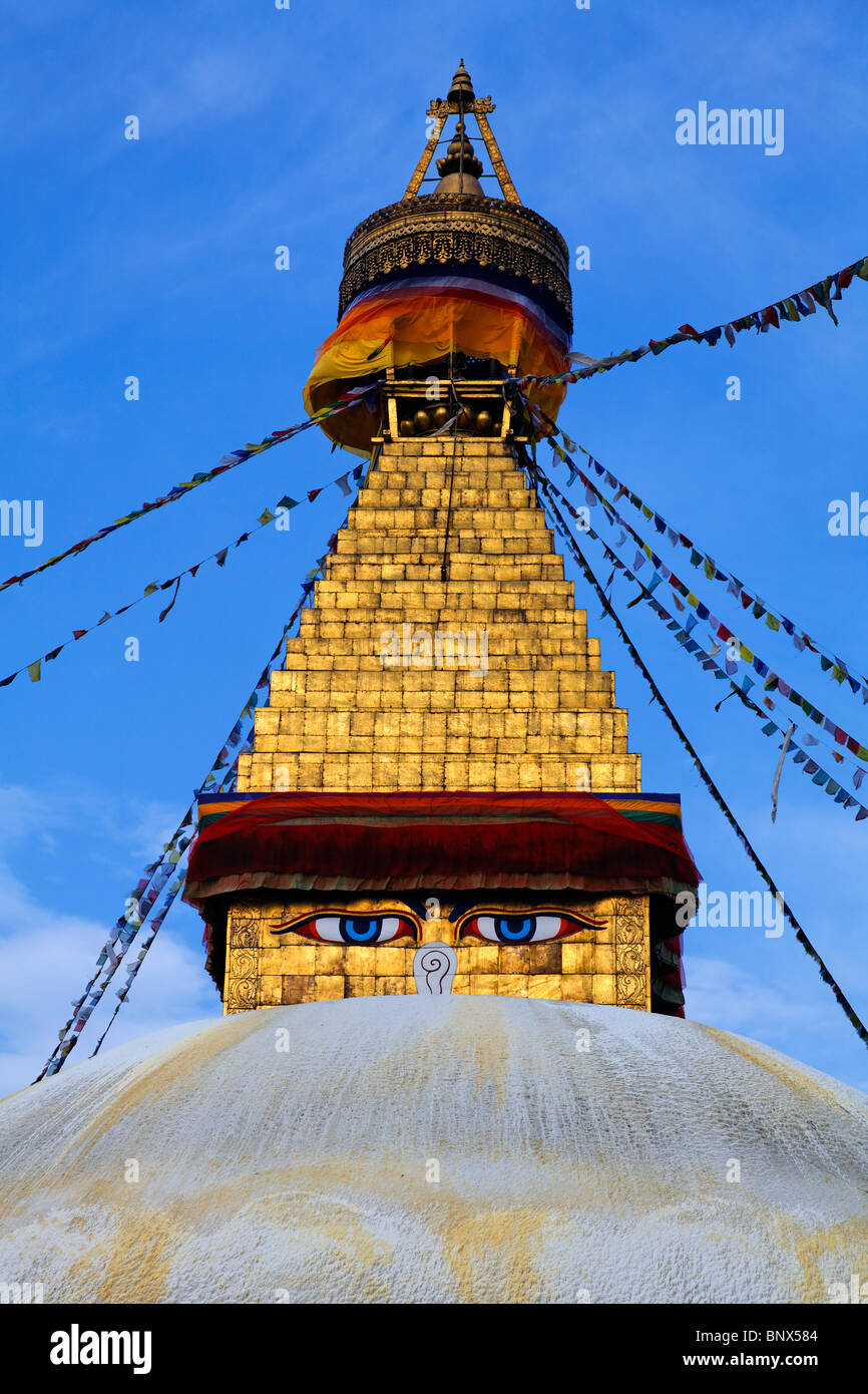 Nepal - Kathmandu - Bodhnath stupa Stockfoto