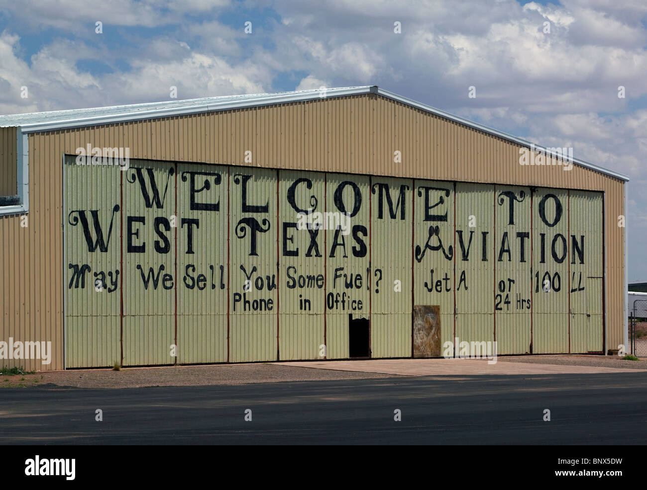 West Texas Aviation Van Horn Flughafen Texas Stockfoto