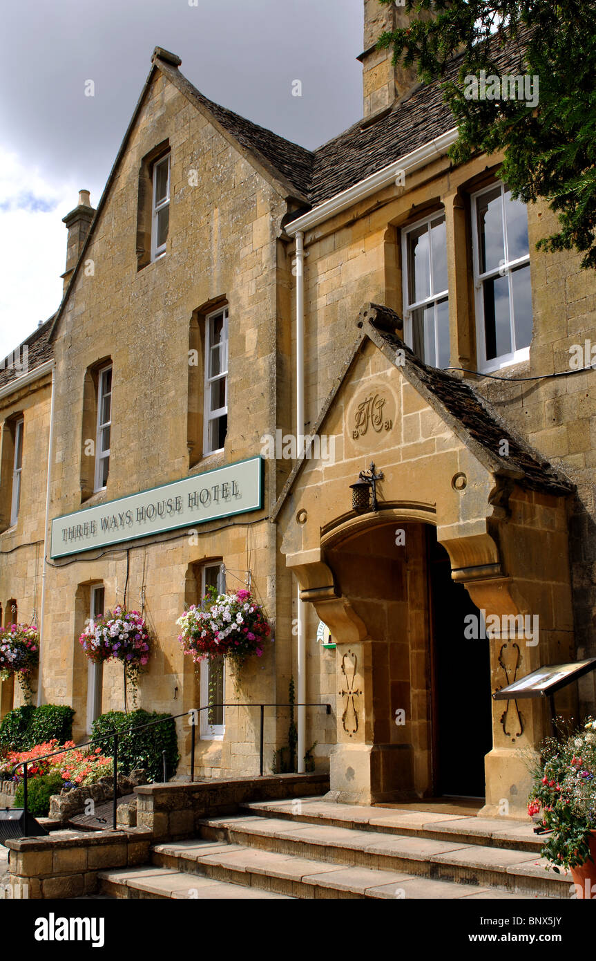 Drei Wege Haus, Hotel, Mickleton, Gloucestershire, England, UK Stockfoto