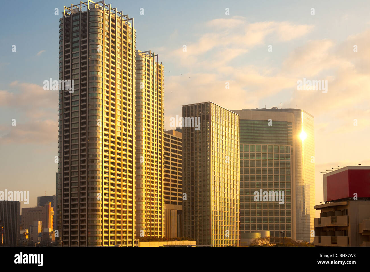 Die Skyline der Stadt, Tokio, Region Kanto, Honshu, Japan Stockfoto