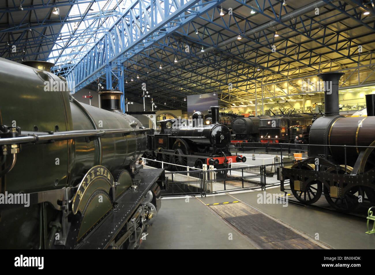 Leitstern und andere Motoren im National Railway Museum York Stockfoto