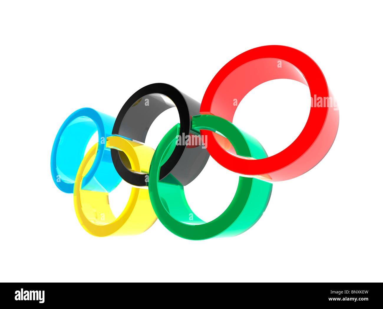 Olympischen Ringe Olympischen spiele ringe Ausgeschnittene Stockfotos und -bilder - Alamy