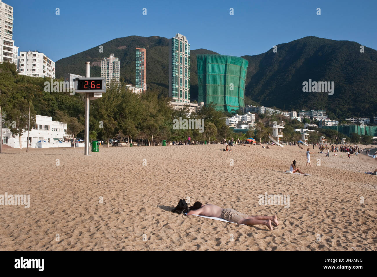 Hong Kong, Repulse Bay Beach. Stockfoto