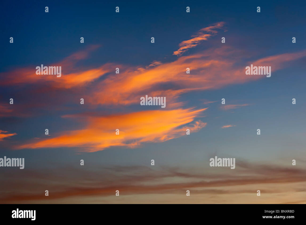 Sonnenuntergang Stockfoto