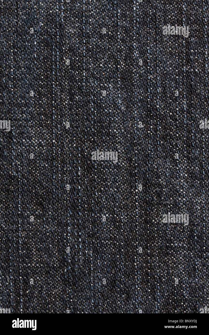 Textur von schwarzem Stoff Hintergrund Stockfoto