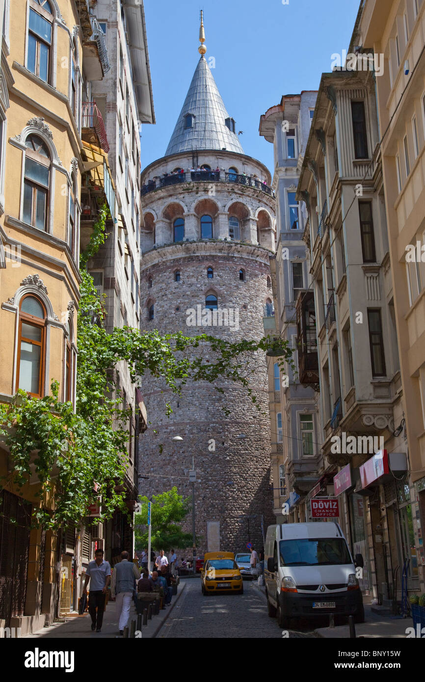 Galata Turm, Istanbul, Türkei Stockfoto
