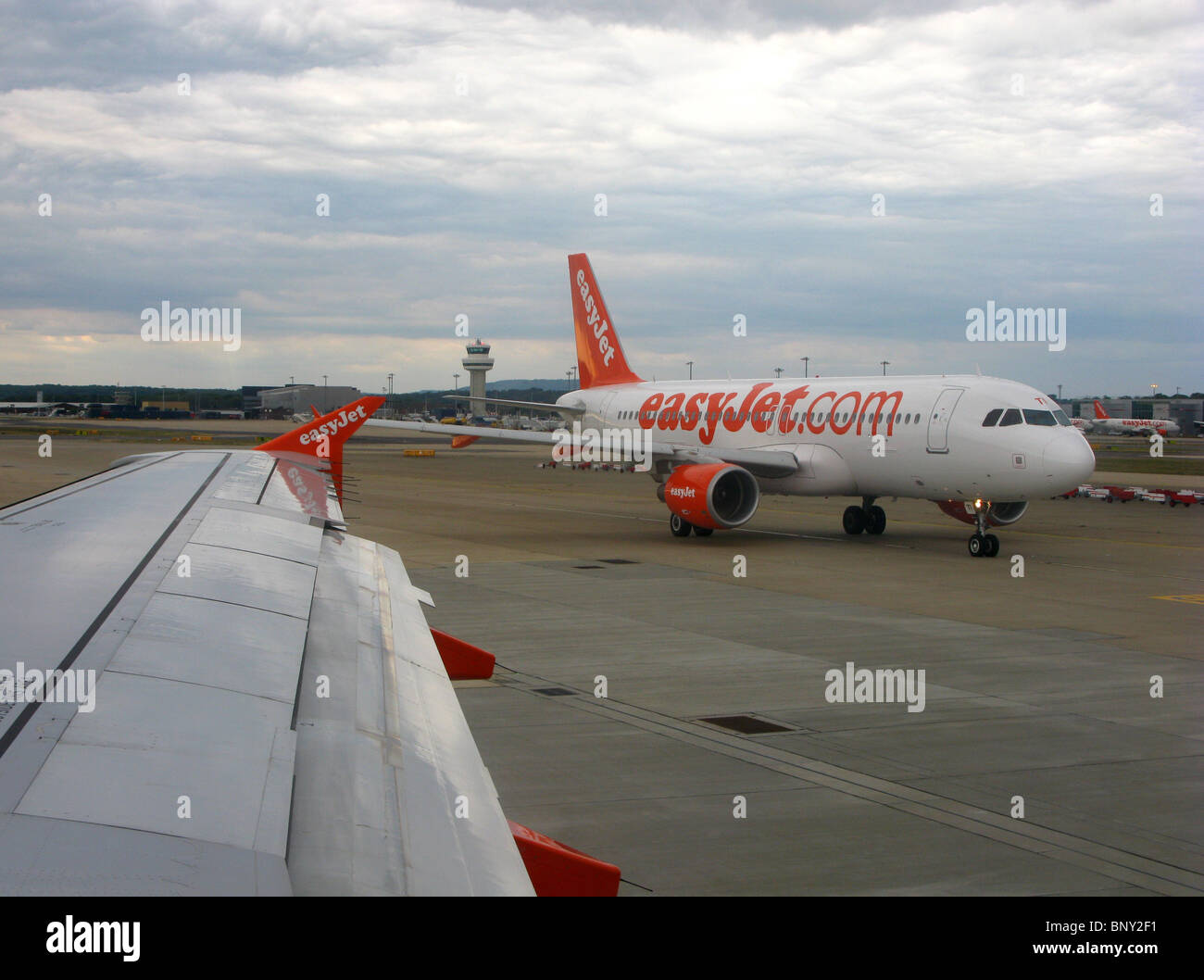 EasyJet, EasyJet Airline, EasyJet Company, Gatwick Flughafen Stockfoto