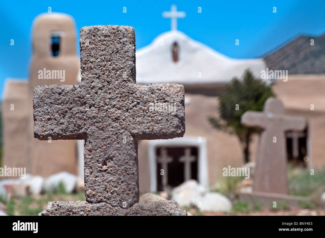 Historischen San Francisco Kirche in goldenen New Mexiko Stockfoto