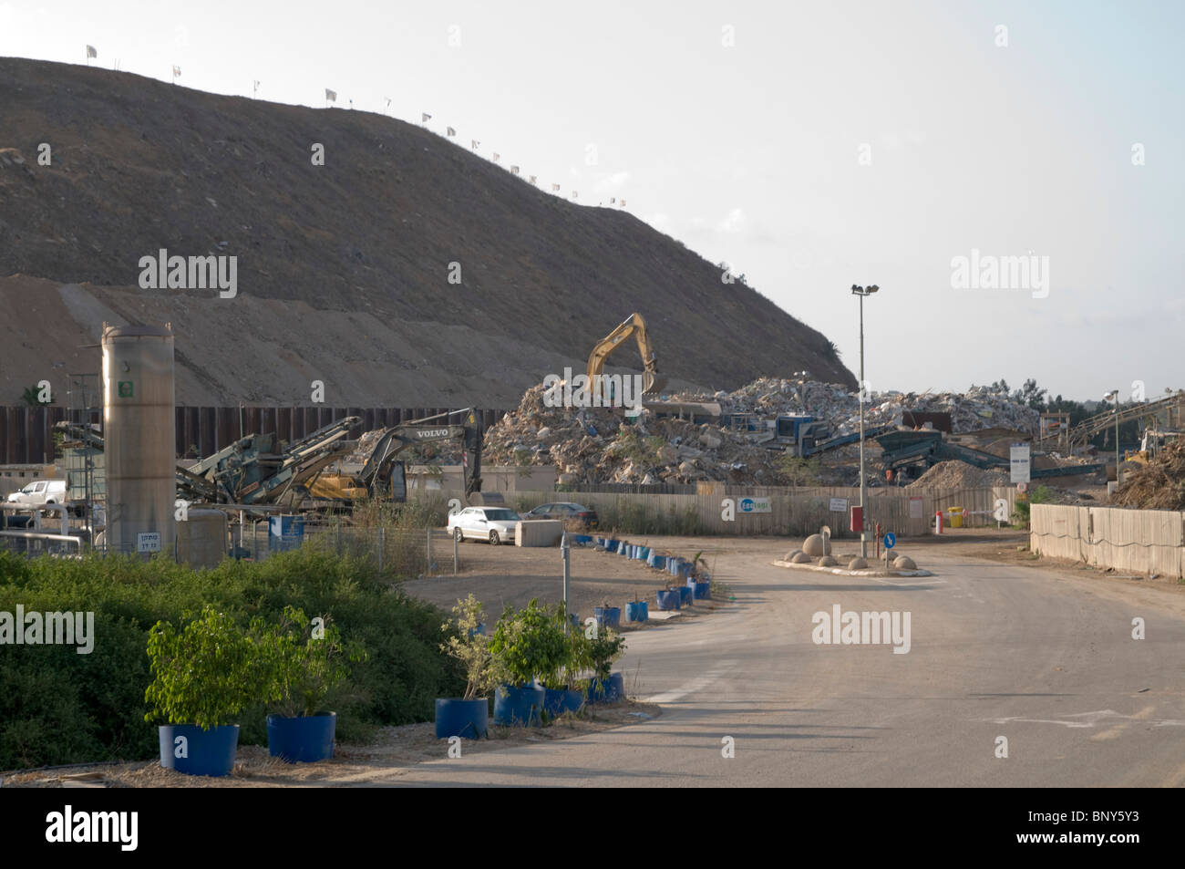 Bauzentrum Abfallbehandlung. Stockfoto