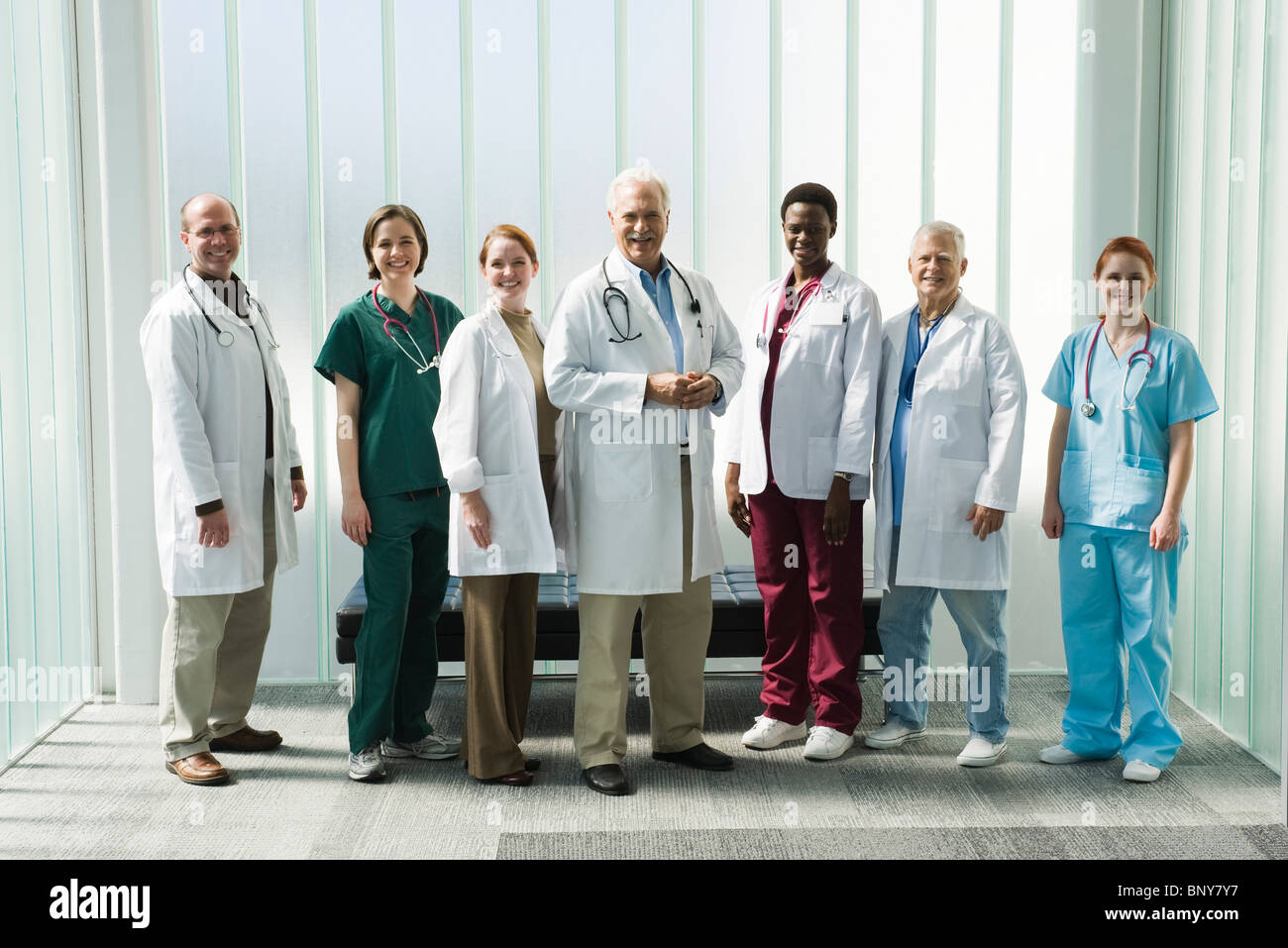 Team von Angehörigen der Gesundheitsberufe Stockfoto