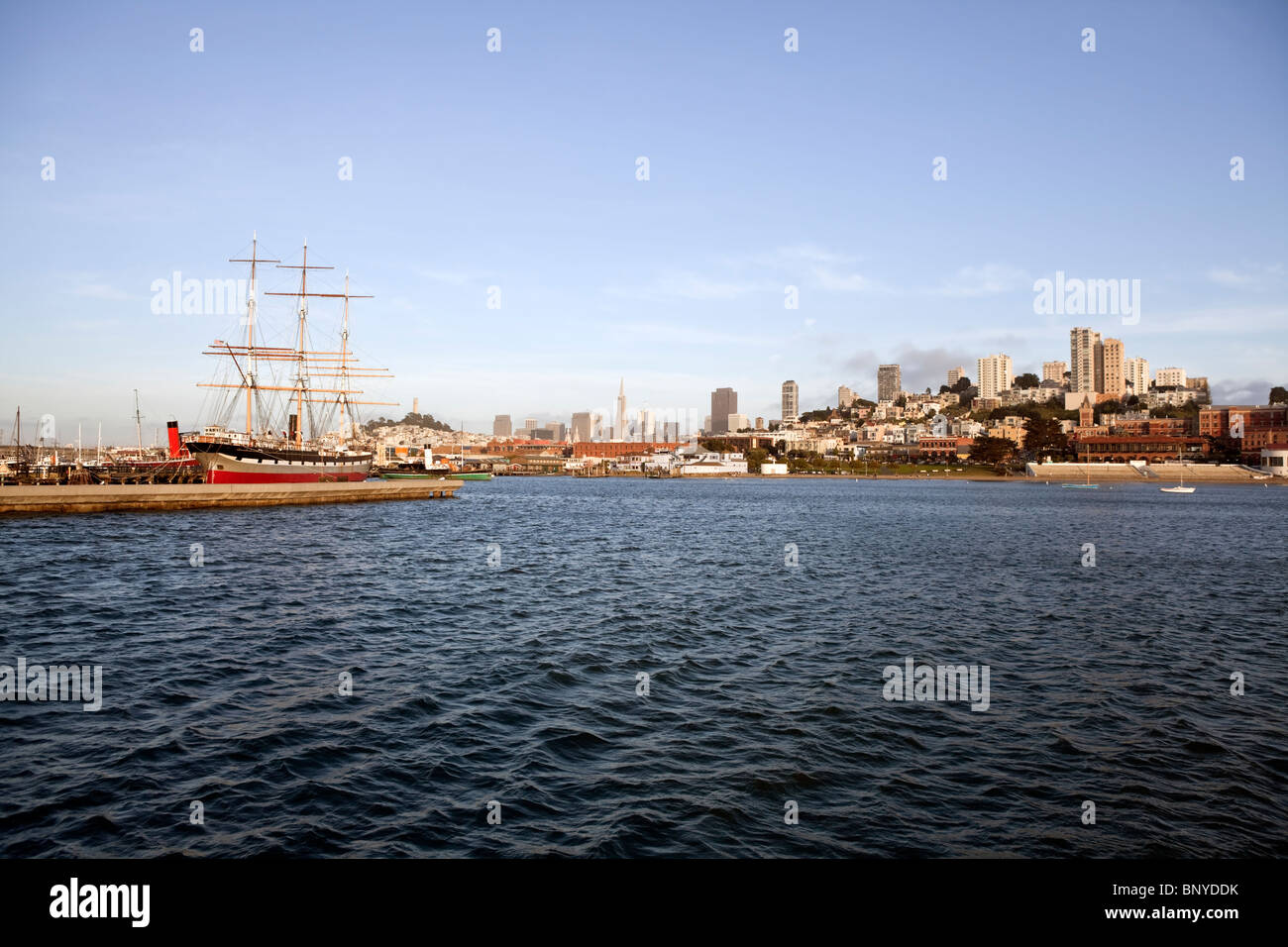 Historischen San Francisco Bucht an einem sonnigen Sommernachmittag. Stockfoto