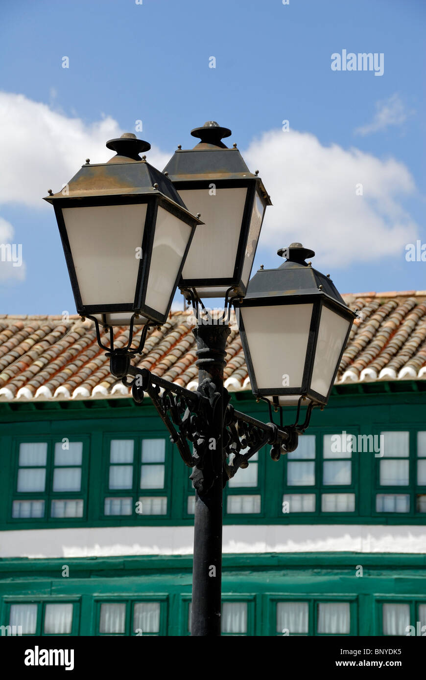 Almagro Plaza großen Main Square, Ciudad Real Provinz Kastilien-La Mancha, Spanien Stockfoto