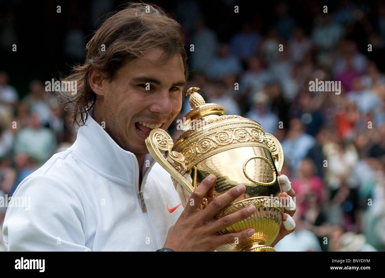 Wimbledon Tennis Championships 2010 Rafael Nadal Stockfoto