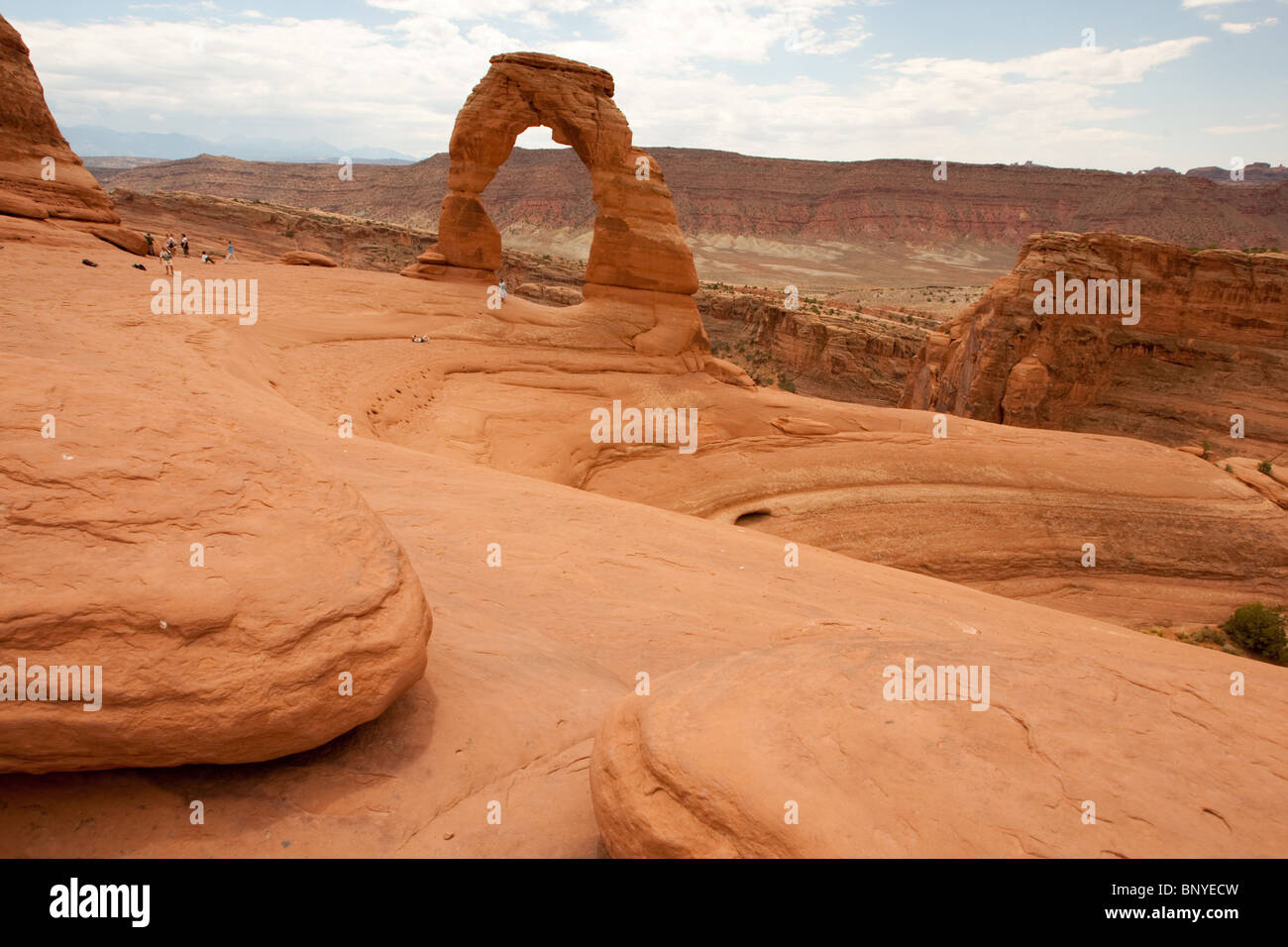 Felsen in der Nähe von Delicate Arch, Arches-Nationalpark, Utah, USA Stockfoto