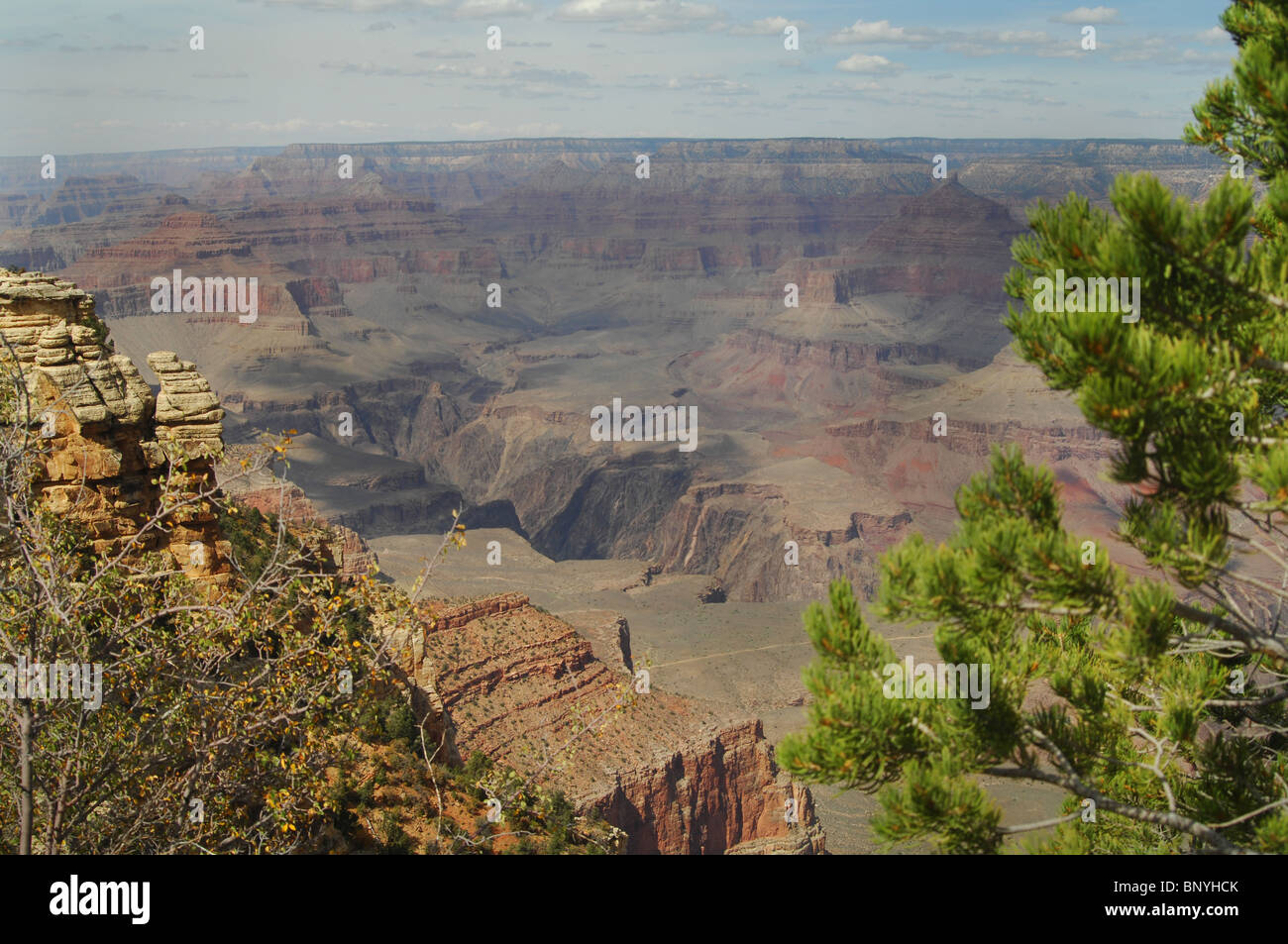 Ein Blick auf den Grand Canyon vom Südrand Stockfoto