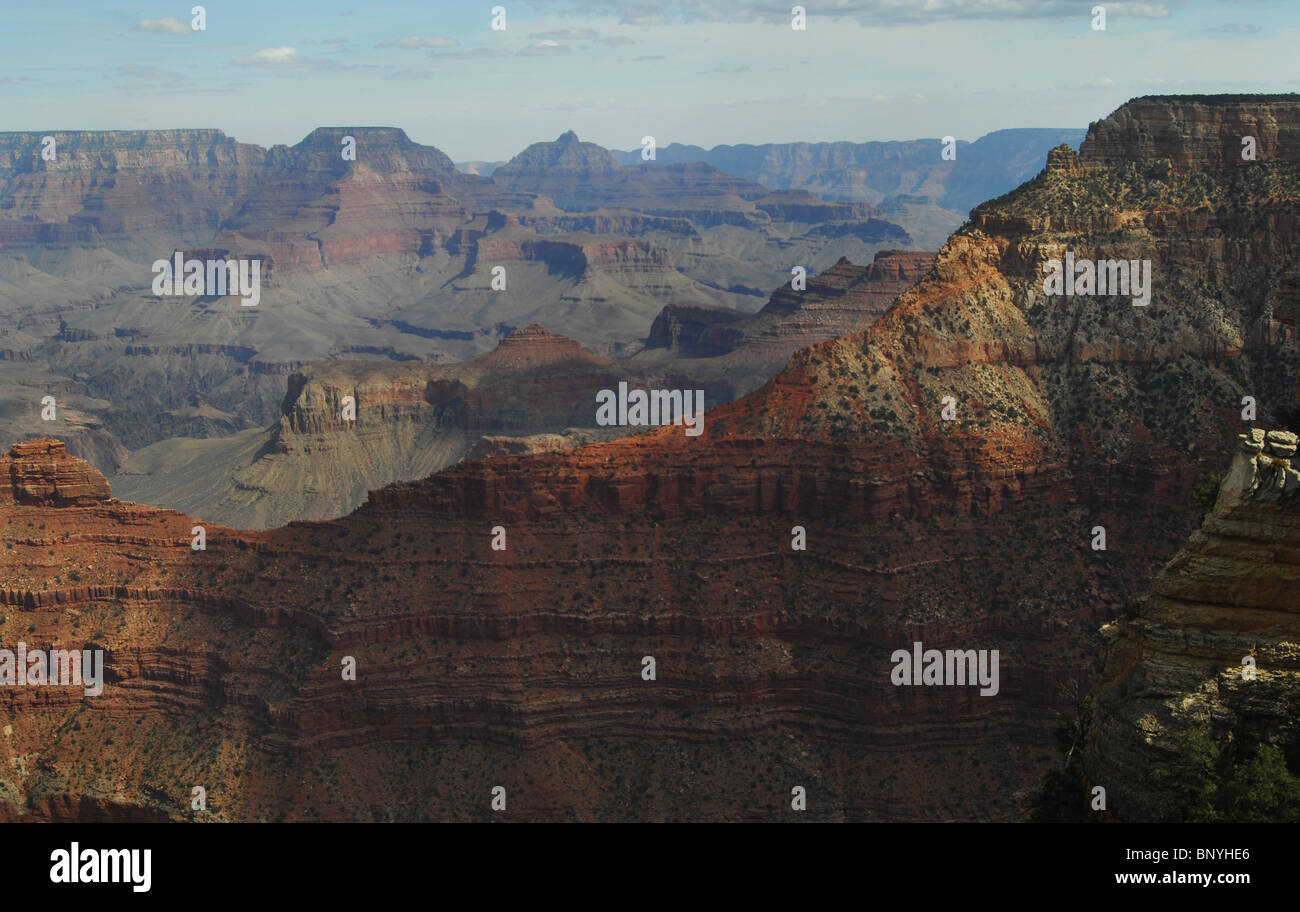 Ein Blick auf den Grand Canyon vom Südrand Stockfoto
