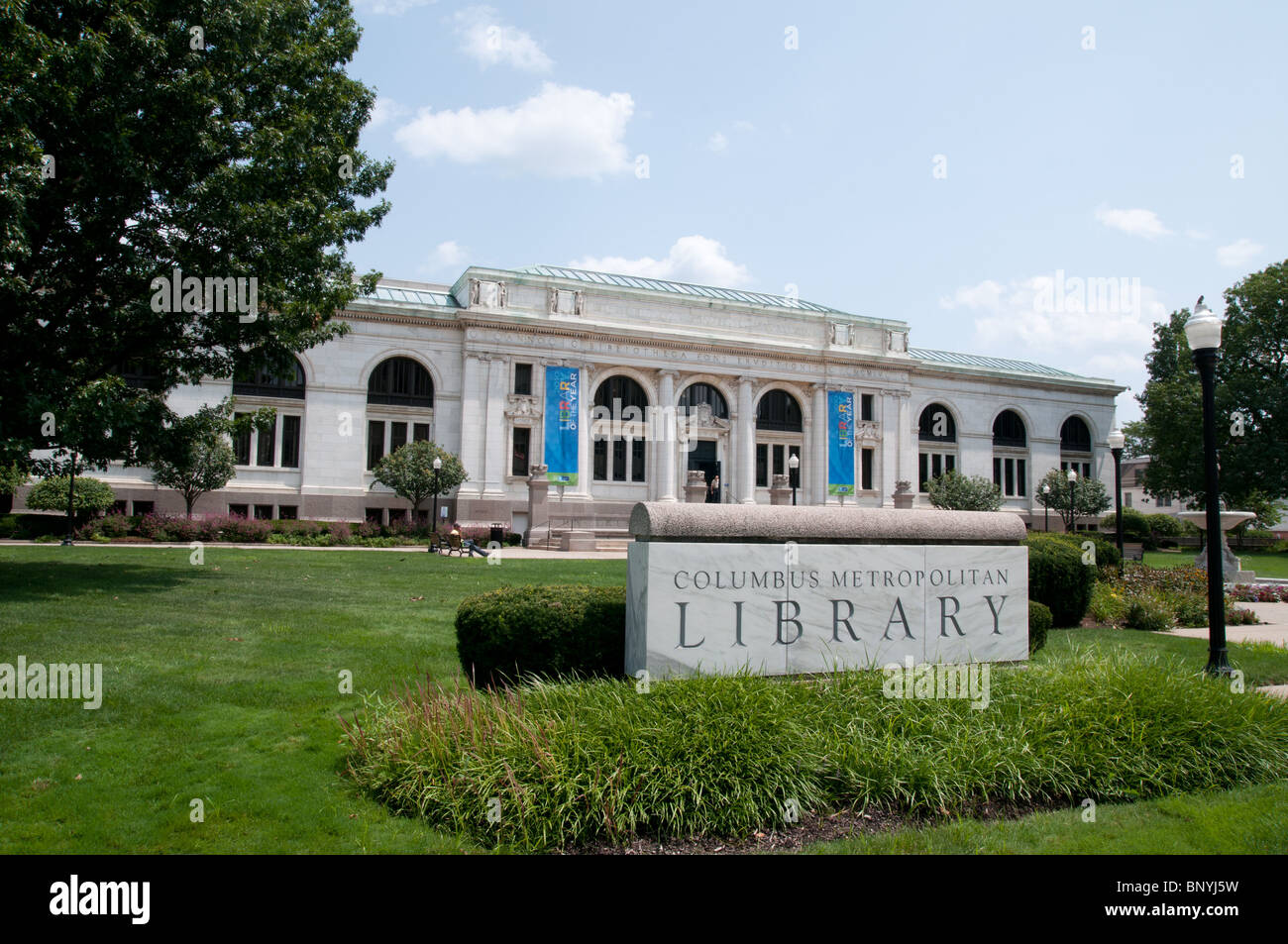 Columbus-Stadtbibliothek Stockfoto