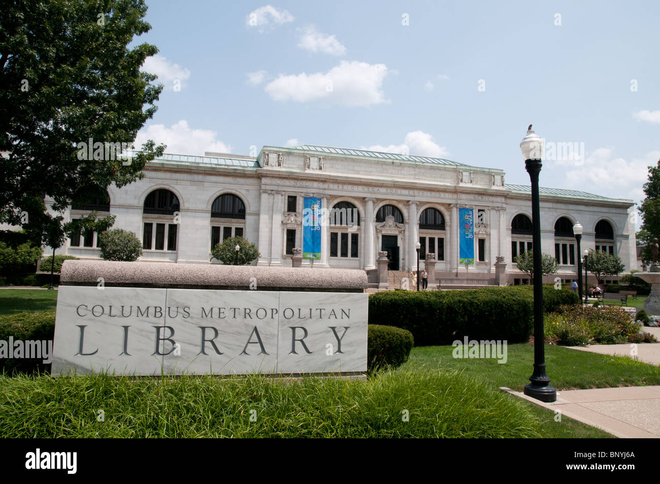 Columbus-Stadtbibliothek Stockfoto