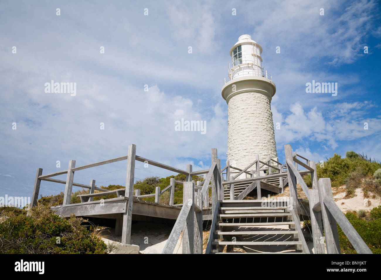 Bathurst Lighthouse auf Rottnest Island, Western Australia, Australien. Stockfoto