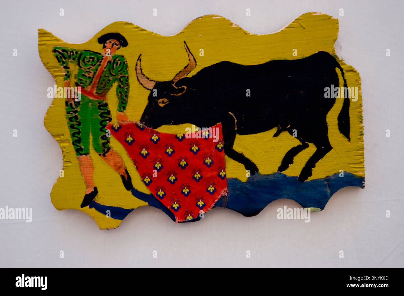 Arles, Frankreich, Feria "Stierkampf Festival" traditionellen Matador Kunst auf dem Display Stockfoto