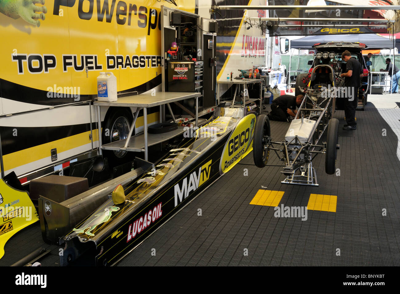 Der Infineon Raceway 1/4 Meile, Sonoma CA Stockfoto