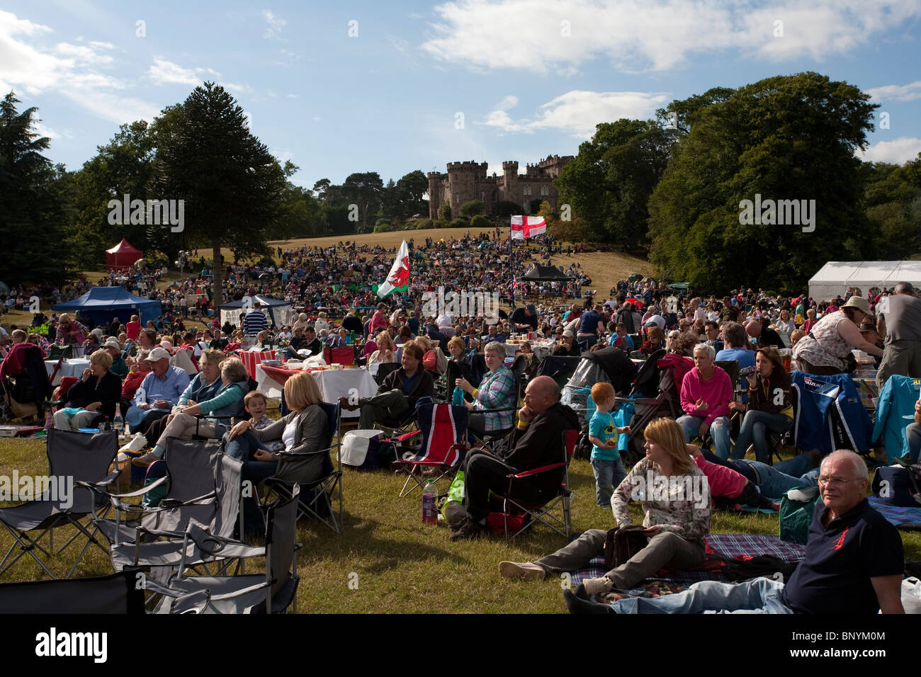 Open Air Konzert am Pageant of Power in Cholmondeley im Juli 2010 Stockfoto