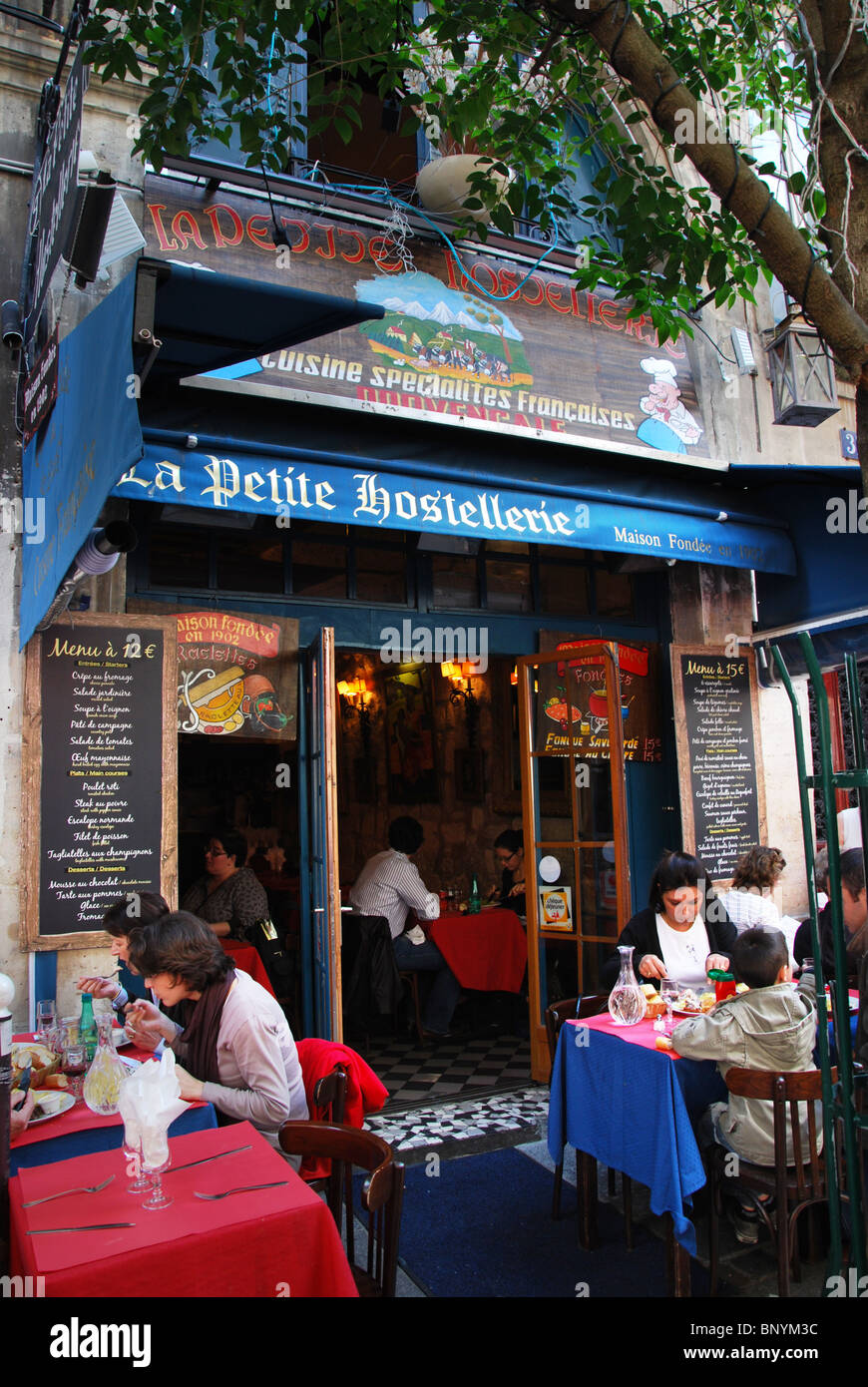 Malerischen Quartier Latin Paris Frankreich Stockfoto