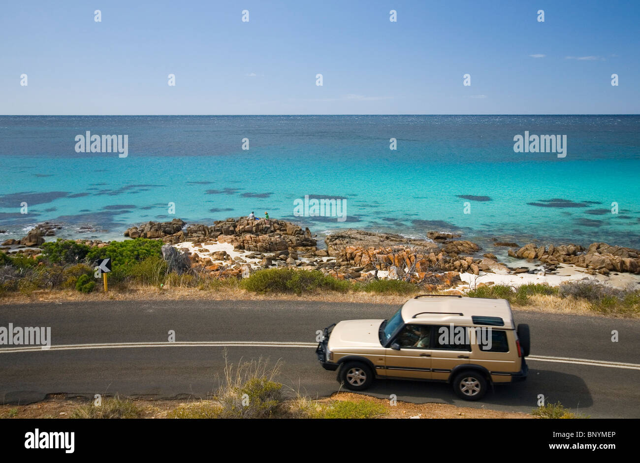 Fahren die Küste von Geographe Bucht in der Nähe von Dunsborough, Western Australia, Australien. Stockfoto