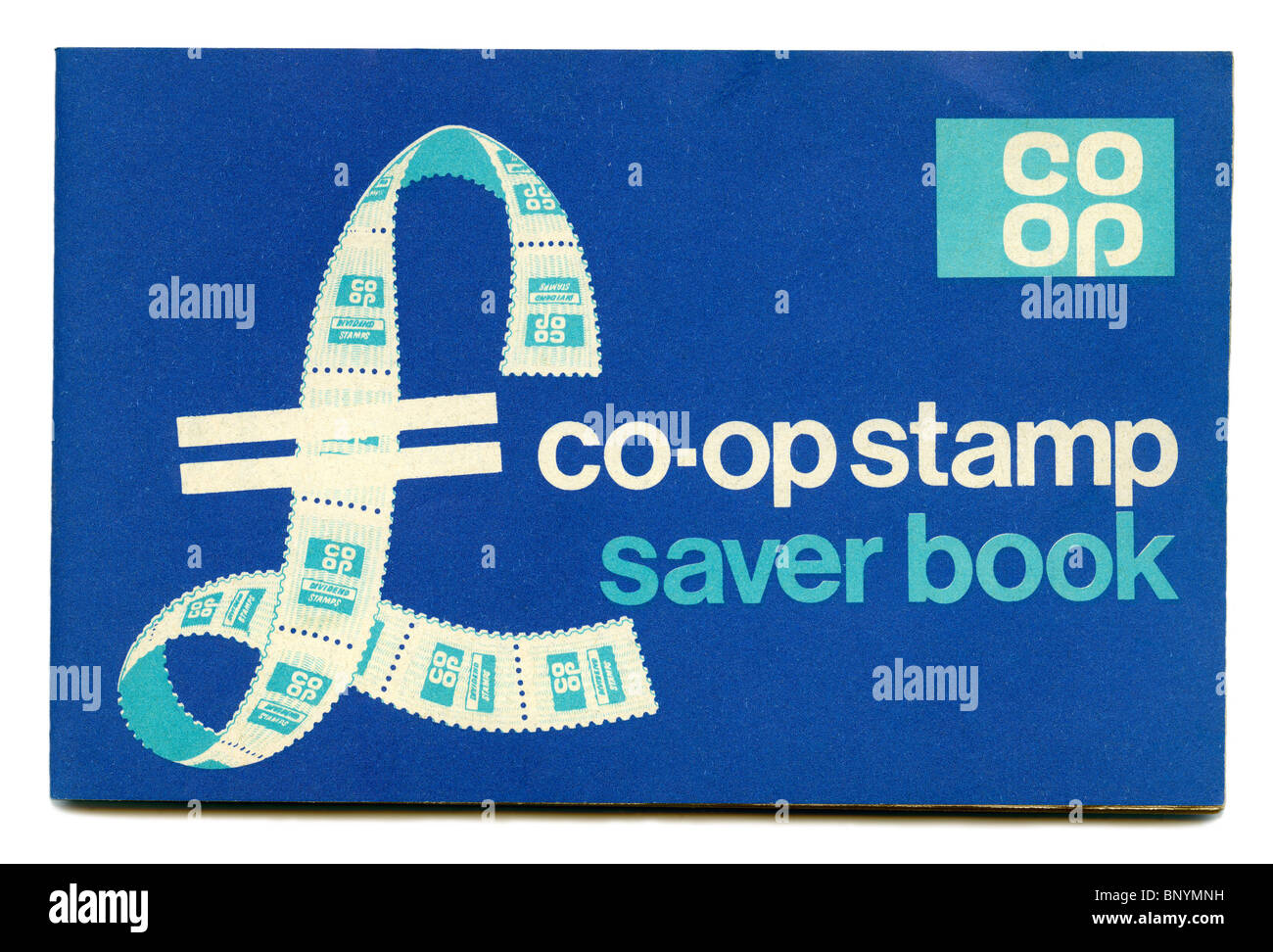 Co-op Markenbuch Bildschirmschoner aus den 1970er Jahren Stockfoto