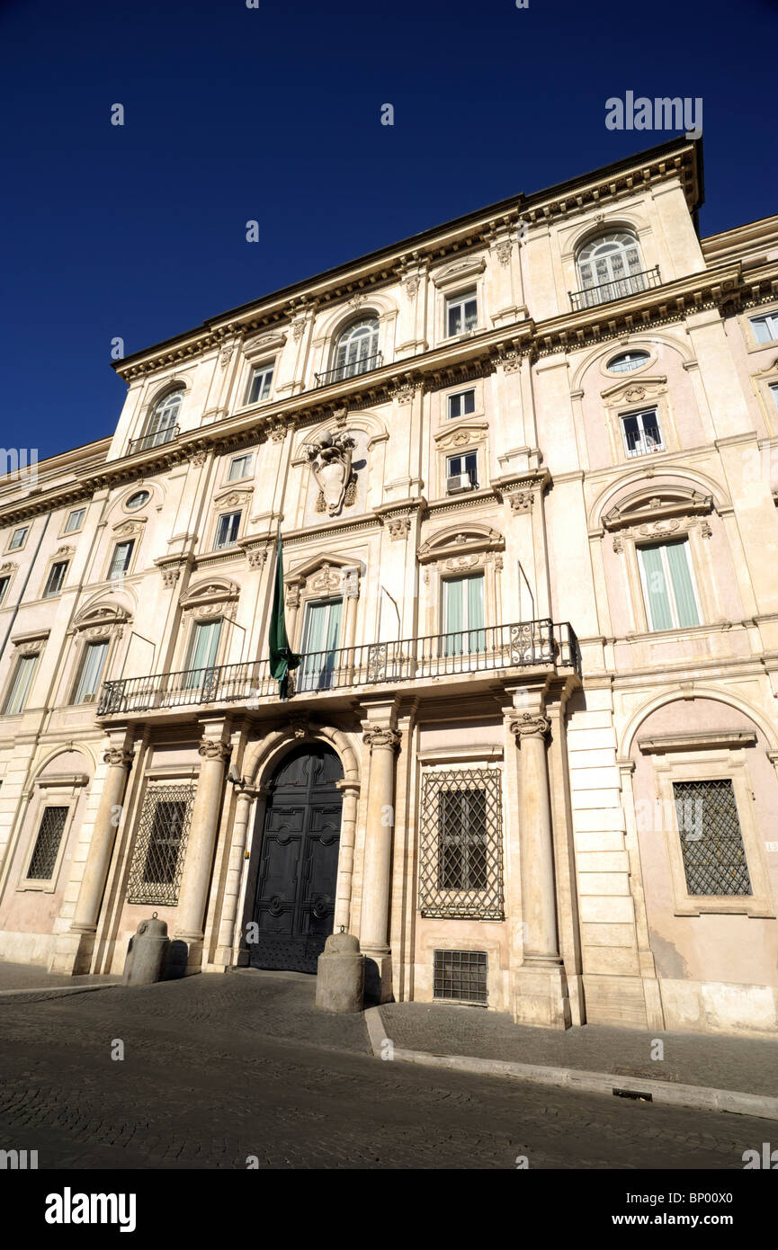Italien, Rom, Piazza Navona, Palazzo Pamphilj, Brasilianische Botschaft in Italien Stockfoto