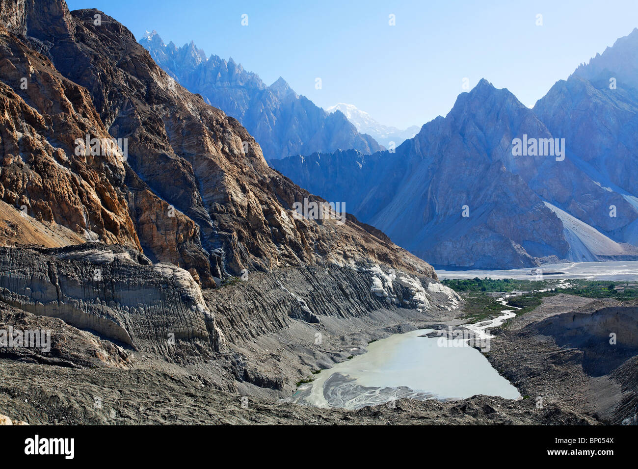 Pakistan - Karakorum - Hunza-Tal - Passu - Berglandschaft Stockfoto