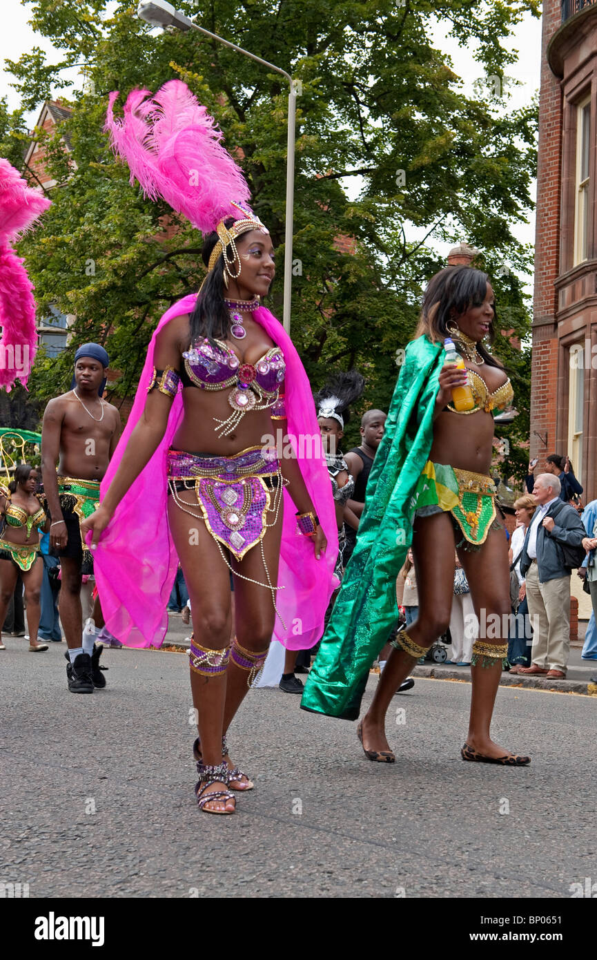 Leicester City karibischen Karneval, August 2010. Stockfoto