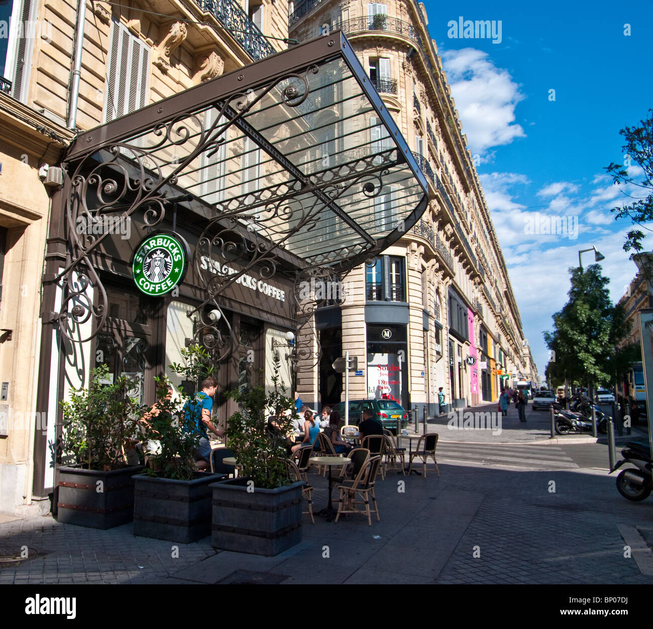 Starbucks-Kaffee in Marseille (Frankreich) Stockfoto