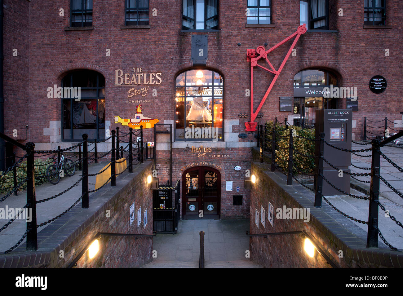 Die Beatles Story Albert Dock Liverpool Merseyside UK Stockfoto