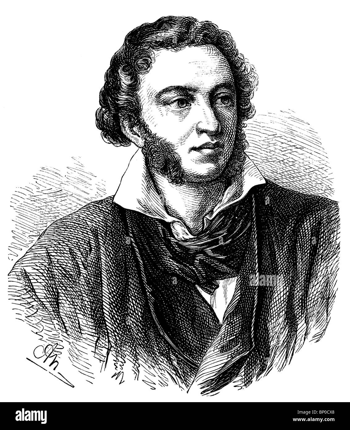 Alexander Sergejewitsch Puschkin (1799 – 1837), russischer Dichter Stockfoto