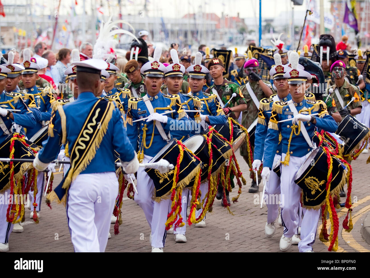 Große Schiffe 2010 indonesischen parade Stockfoto