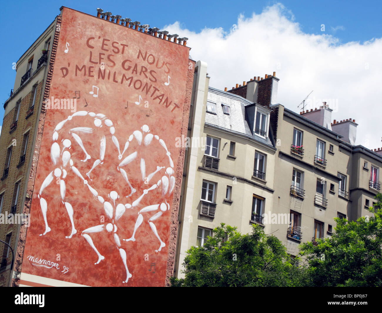 Menilmontant paris ile de frankreich frankreich Fotos und