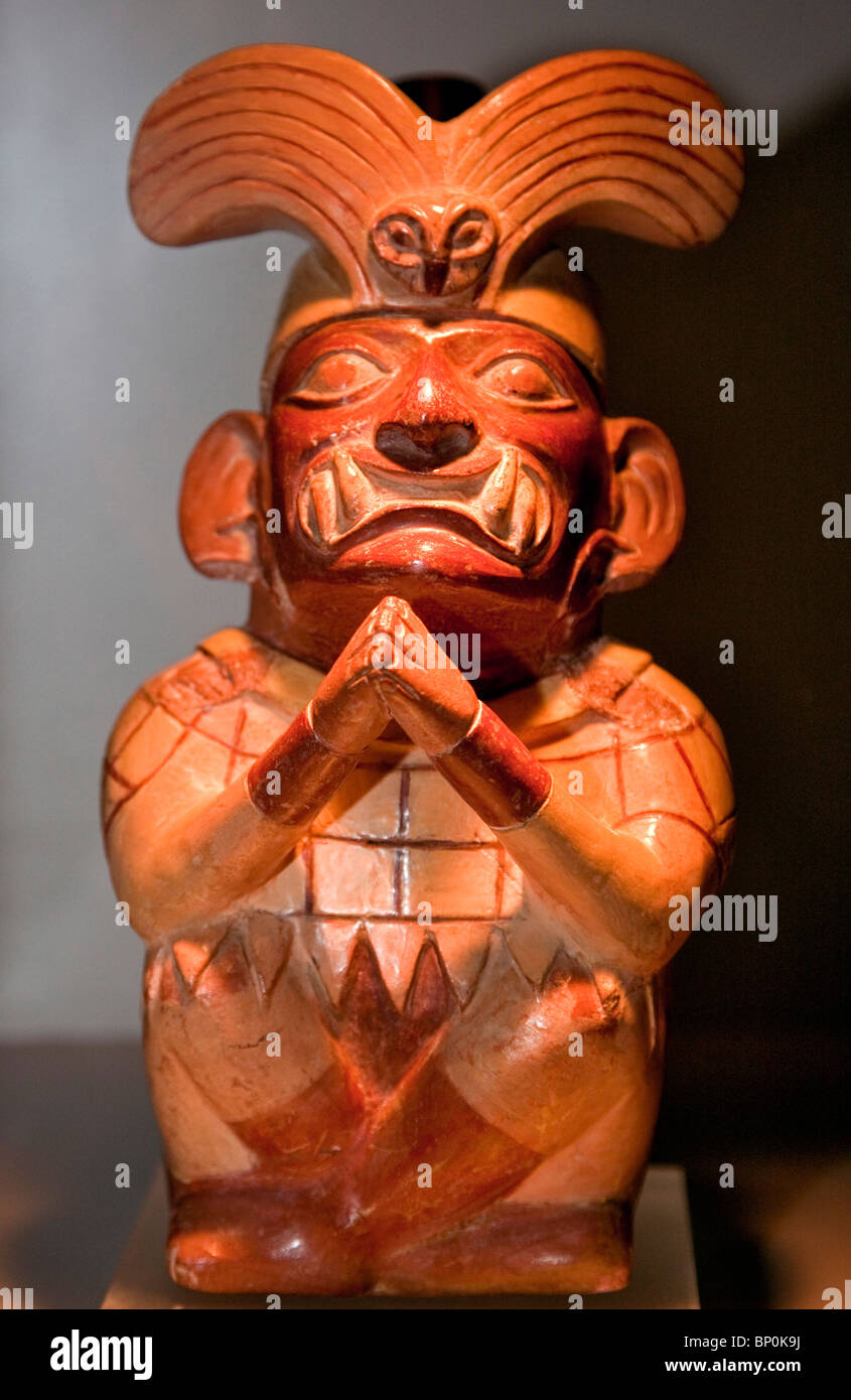 Peru. Rafael Larco Herrera Museum. Diese feine Keramik ist Teil der großen Sammlung untergebracht. Stockfoto