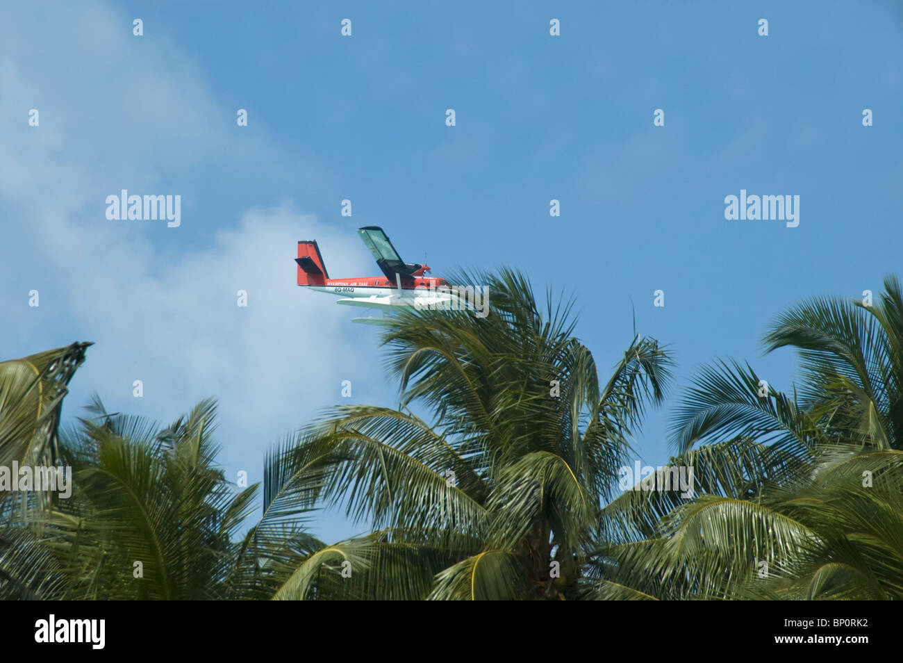Maldivian Air Taxi Flugzeug Stockfoto