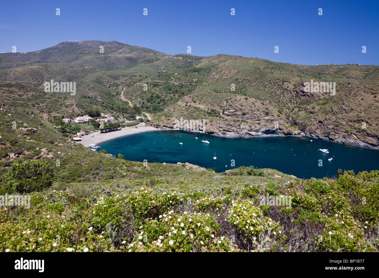Bucht von Cala Joncols, Cap de Creus, Costa Brava, Spanien Stockfoto