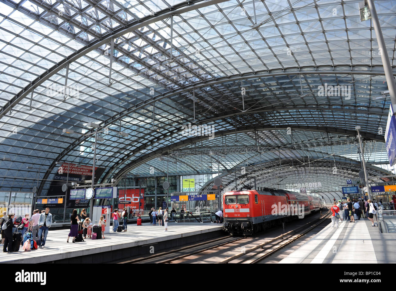 Hauptbahnhof Berlin Hauptbahnhof Berlin Deutschland Deutschland Europa Stockfoto