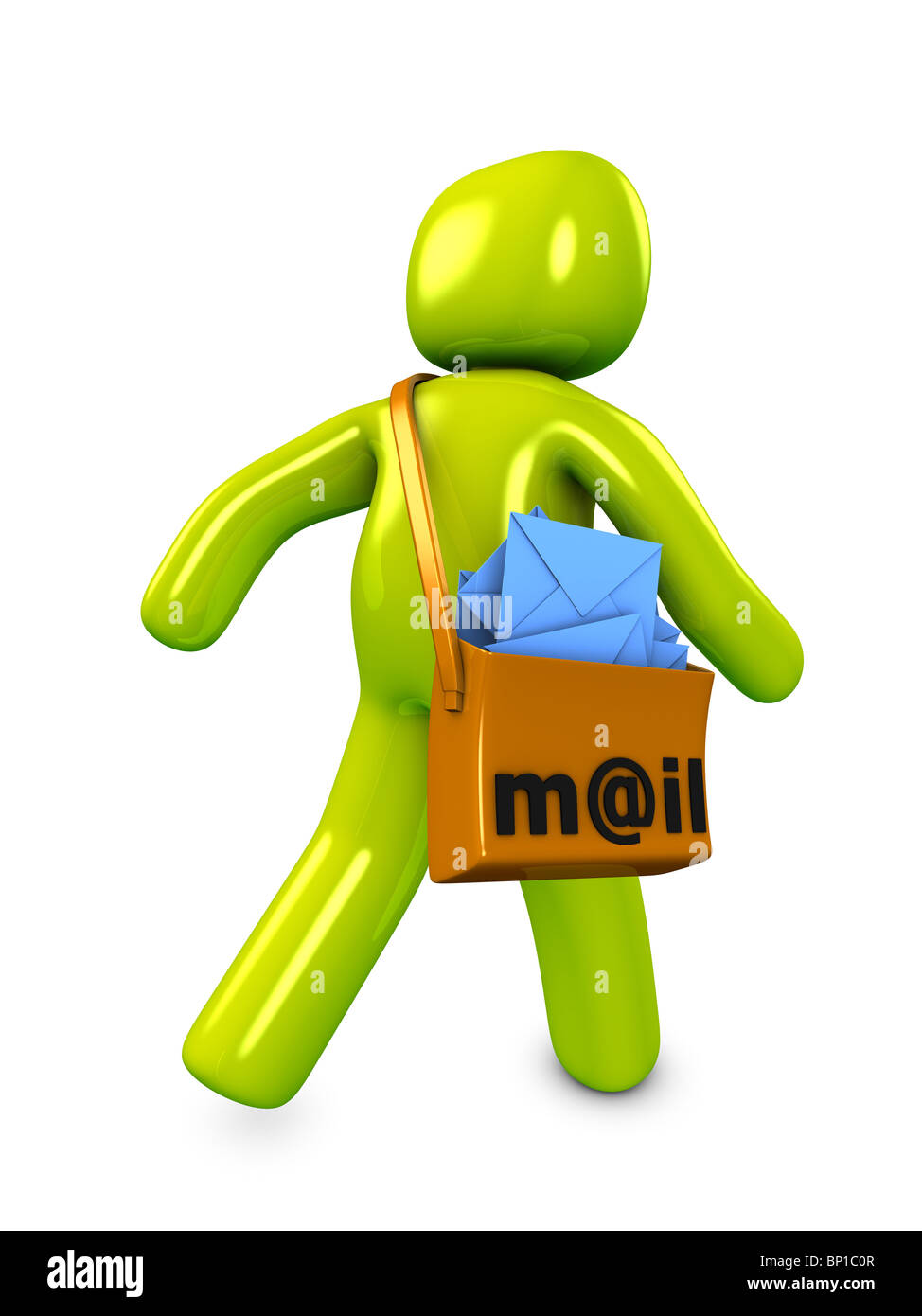 3D Bild, Post-Lieferung-Service-Konzept Stockfoto