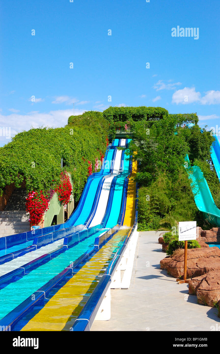 Wasserpark im Luxushotel, Antalya, Türkei Stockfoto