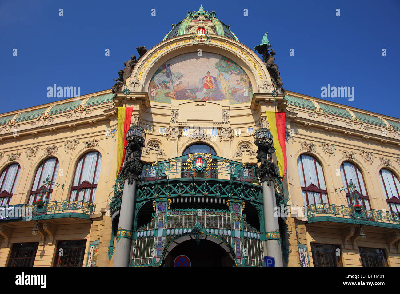 Old Town Municipal House Prag Böhmen Stockfoto