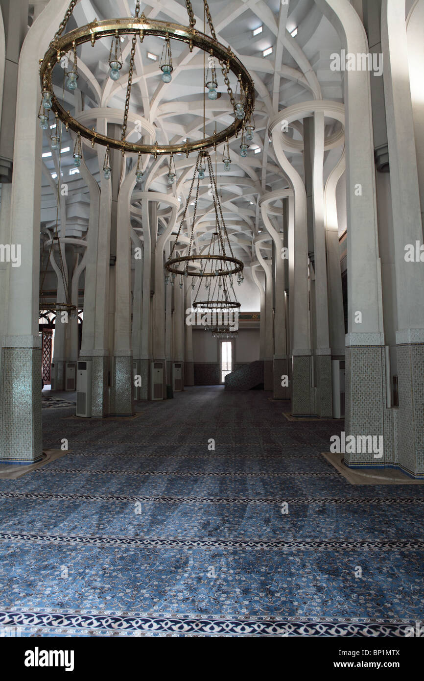 Innenraum der Moschee Stockfoto