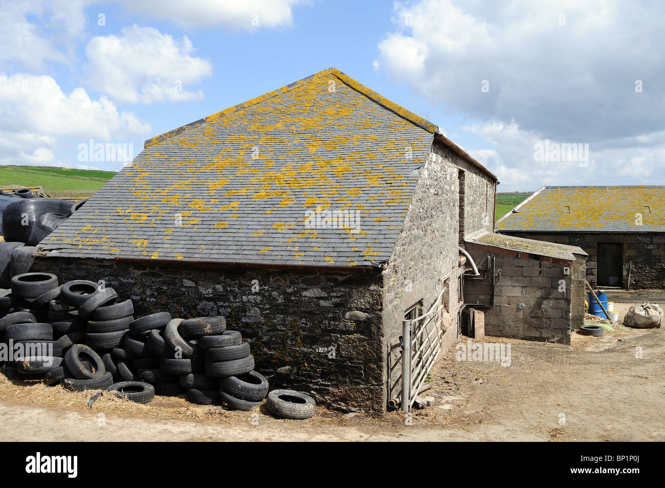 eine kornische Farm in der Nähe von Gunwalloe, Cornwall, uk Stockfoto