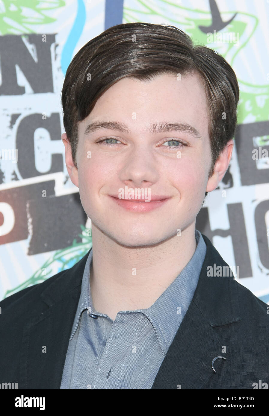 CHRIS COLFER TEEN CHOICE 2010 Ankünfte LOS ANGELES Kalifornien USA 08 August 2010 Stockfoto
