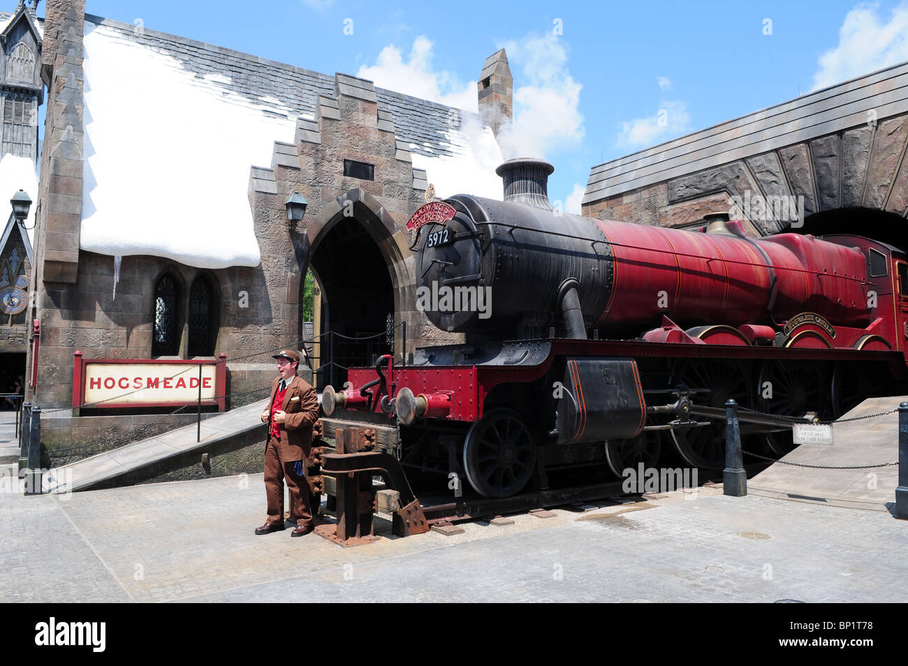 Hogwarts-Express In die Zauberwelt von Harry Potter, Islands of Adventure, Universal Orlando Resort, Orlando, Florida, USA Stockfoto