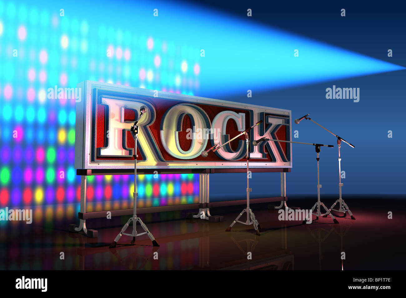 abstrakte Rock Hintergrund musical-Bühne Stockfoto